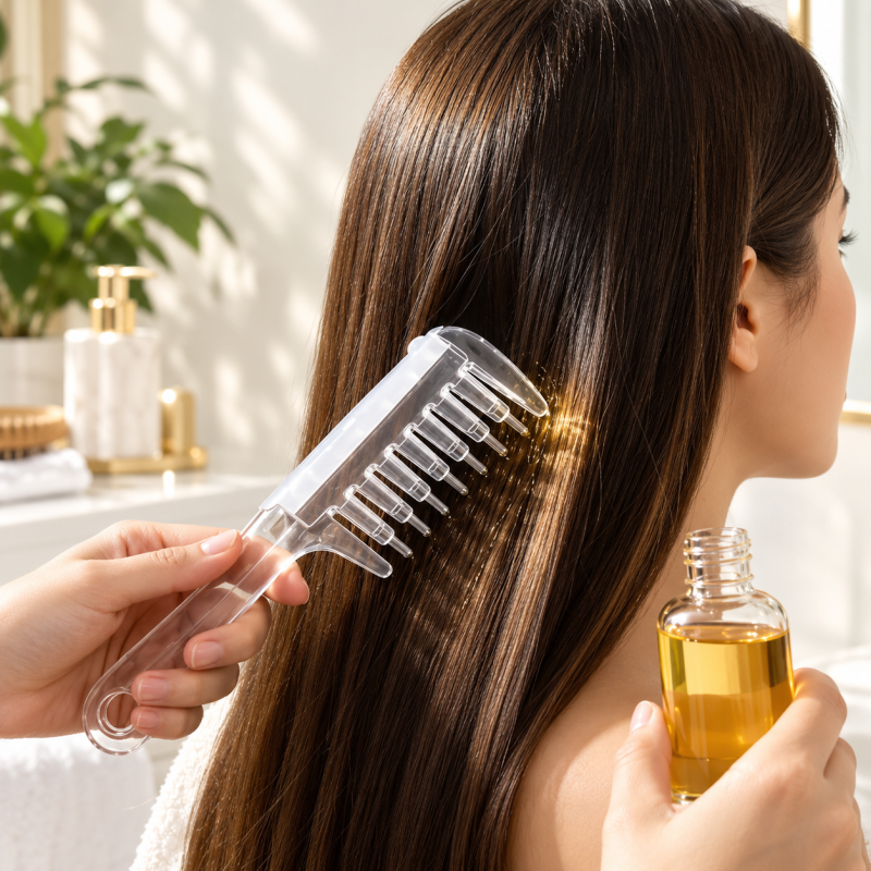 Scalp & Hair Oil Applicator Comb – Easy Oil Application
