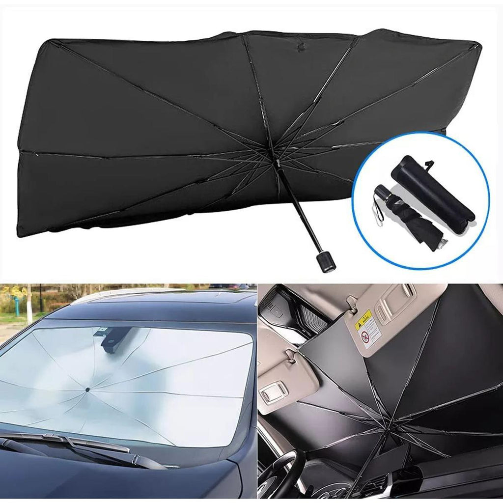 Premium Car Windshield Sun Shade Umbrella – Foldable UV Reflector & Heat Insulation Cover
