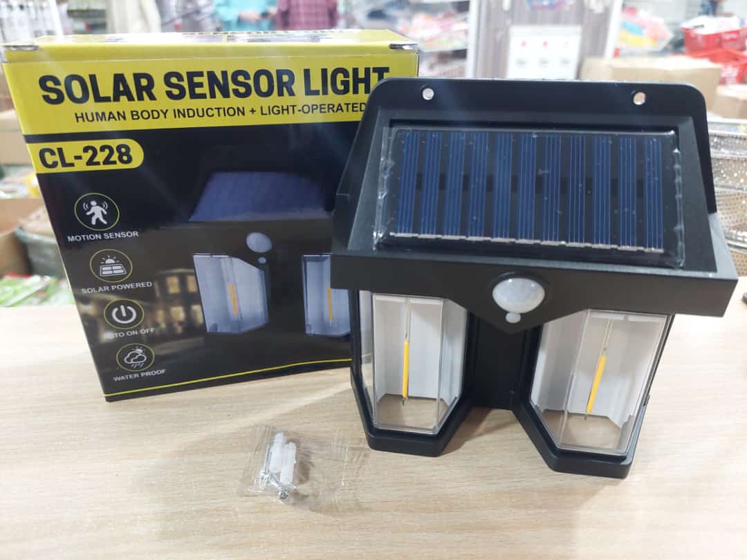 Solar Motion Sensor Outdoor Wall Light
