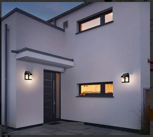 Solar Motion Sensor Outdoor Wall Light