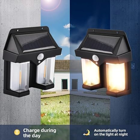 Solar Motion Sensor Outdoor Wall Light