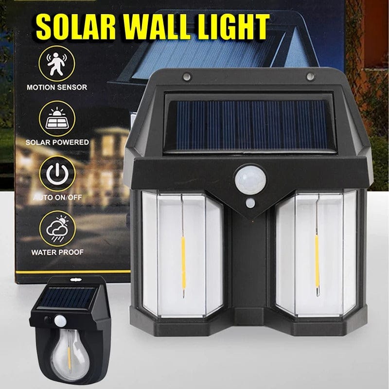 Solar Motion Sensor Outdoor Wall Light