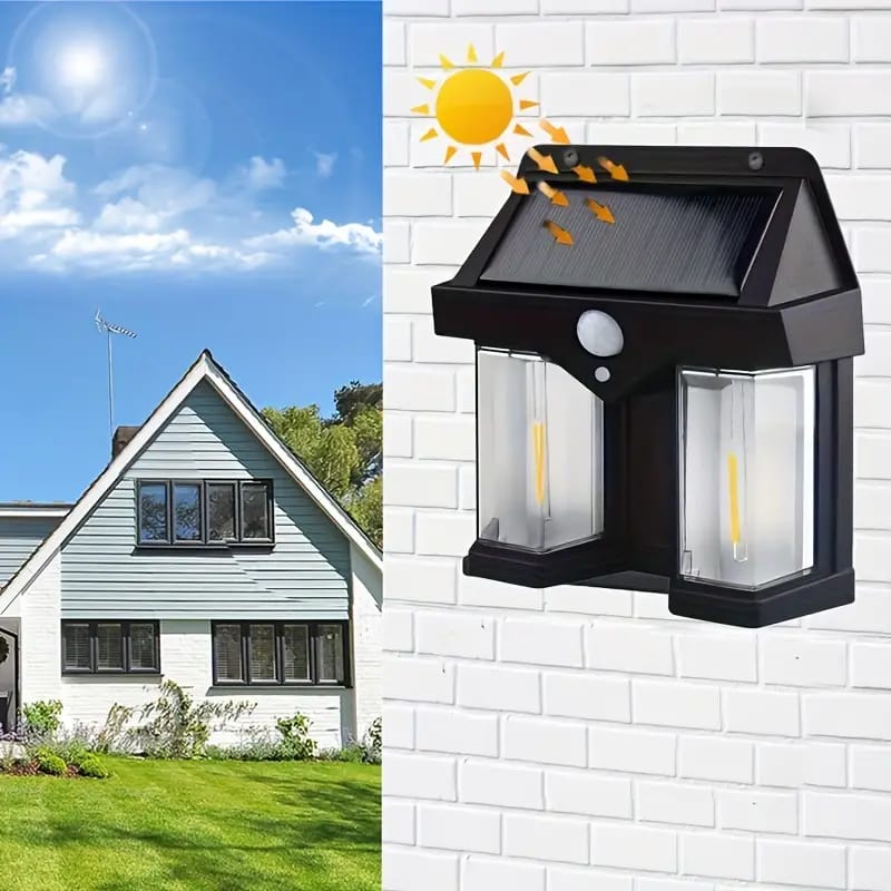 Solar Motion Sensor Outdoor Wall Light