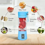 BlendGo™ 6-Blade Portable USB Juicer Blender