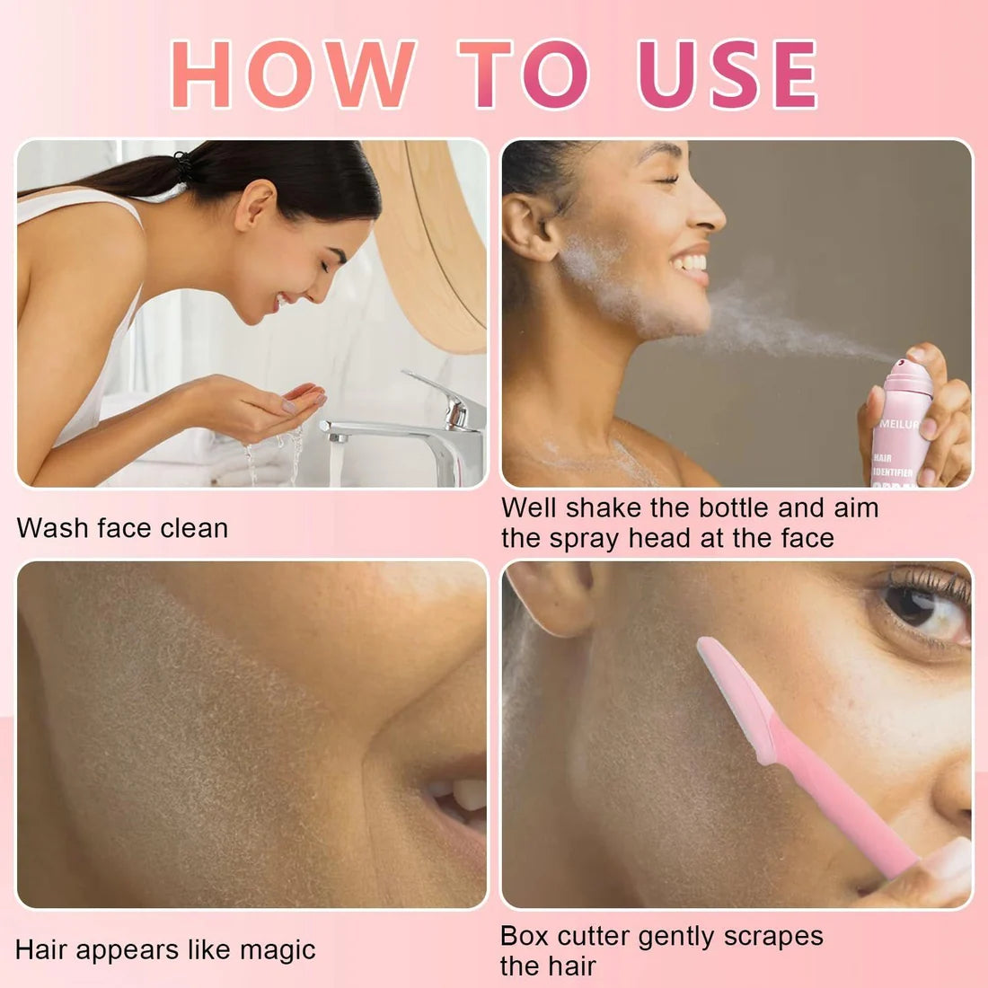 Hair Identifier Spray-4 Razors