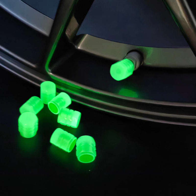glow tyre valve caps