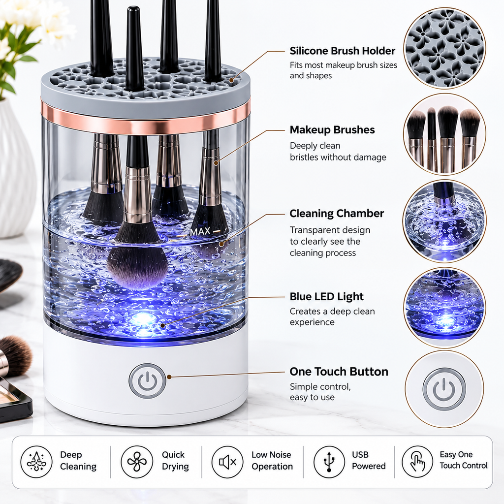 Electric Makeup Brush Cleaner