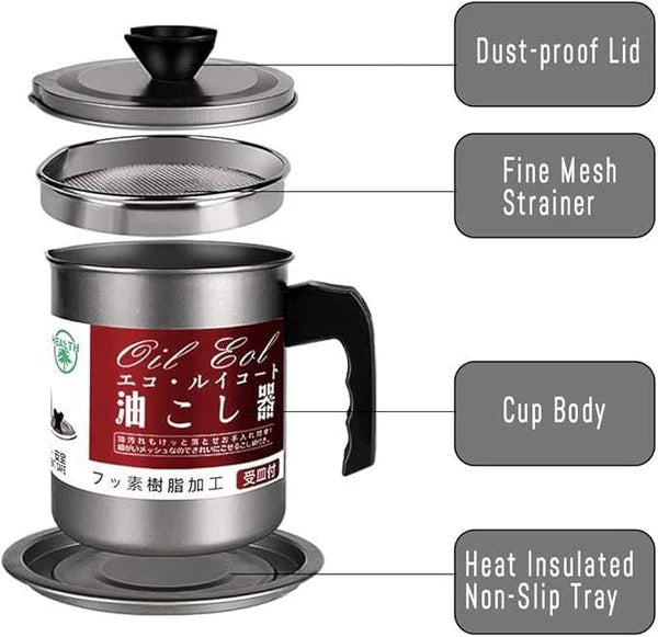 1.4L Stainless Steel Oil Pot