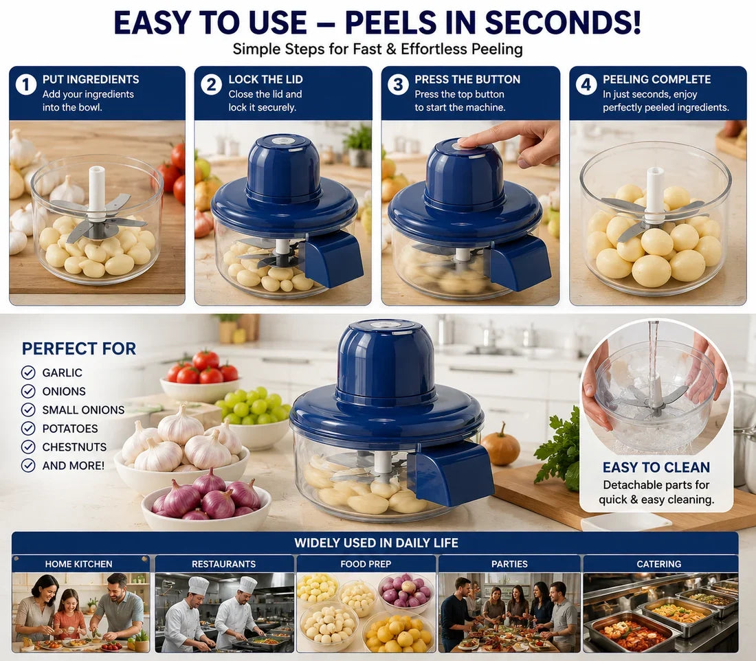 Rechargeable Peeler Machine