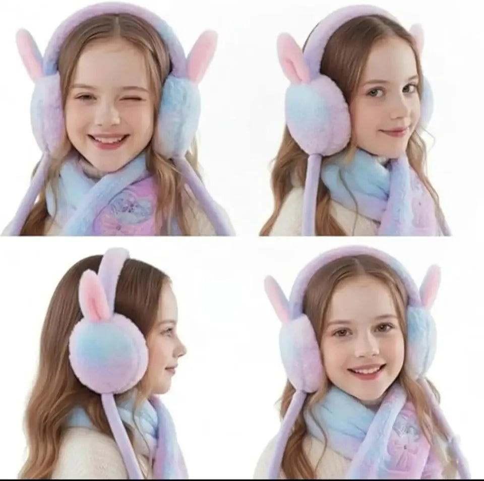 Cute Rabbit Earmuffs for Girls